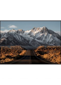 Road through Beautiful Mountain Landscape